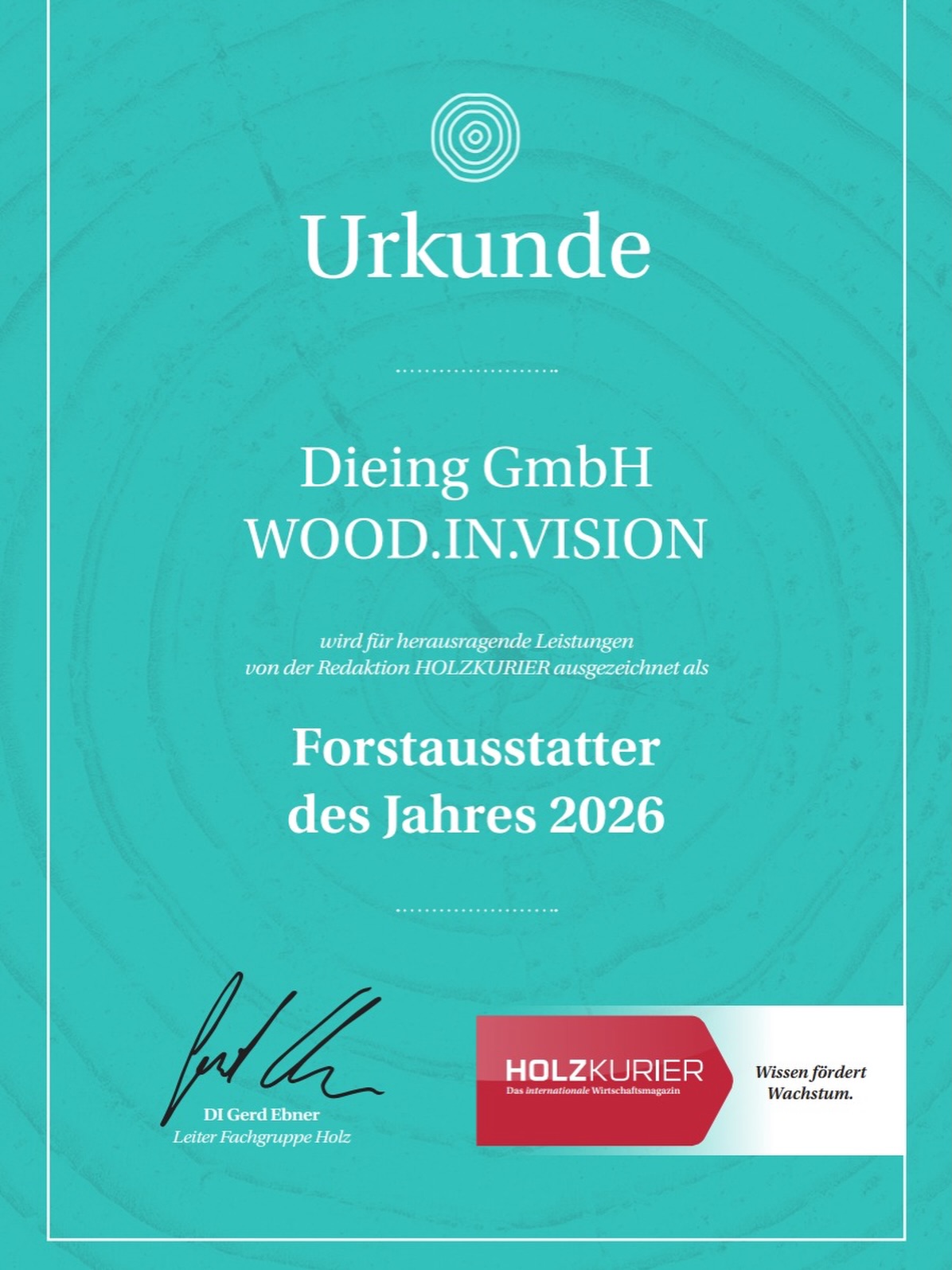 Dieing GmbH Honored as Forestry Outfitter 2026